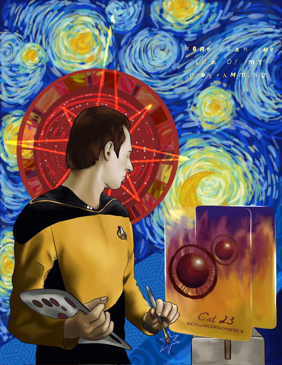 CassieTheTengu's tweet photo. Ozone and warm machinery (or, Data's dream)

#StarTrekTNG #startrek #data #datatng #myart #digitalpainting https://t.co/WcHl9xlwG3