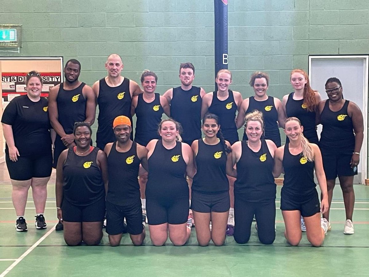 henleynetball's tweet photo. Results and Action Shots from our  first mixed league game for Henley Fire.  
Couldn’t be prouder to take a draw in our very first @englandmmna mixed National League game against West Cheshire Warriors. 

Players Player Sophie 
Coaches Players Ash &amp; Karl 💛🖤 https://t.co/iYwOGjo8ho