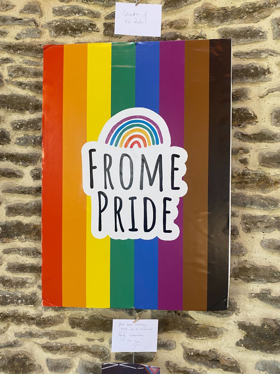 Frome Pride is an annual celebration of LGBTQIA+ people, run by the community of Frome and the surrounding area. In 2023 they are holding the first-ever Frome Pride Season.

Our Round Tower is currently hosting an exhibition celebrating the event for the rest of Pride month.