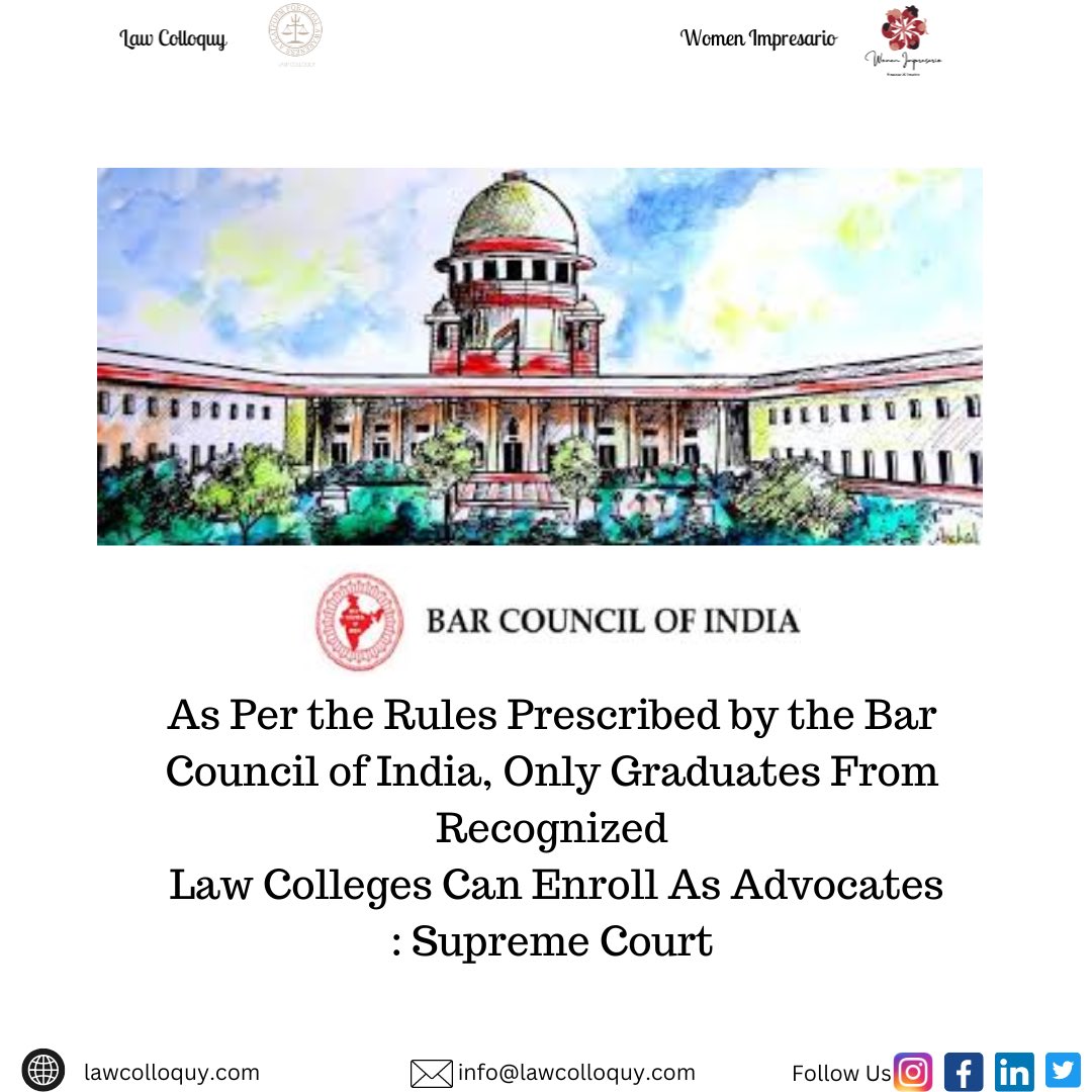 Case Title: Bar Council Of India Vs Rabi Sahu & Anr | Civil Appeal No. 8571 Of 2013

#law #lawcollege #lawcolloquy #barcouncilofindia #advocate #lawyer #instagram #facebook #linkedin #twitter