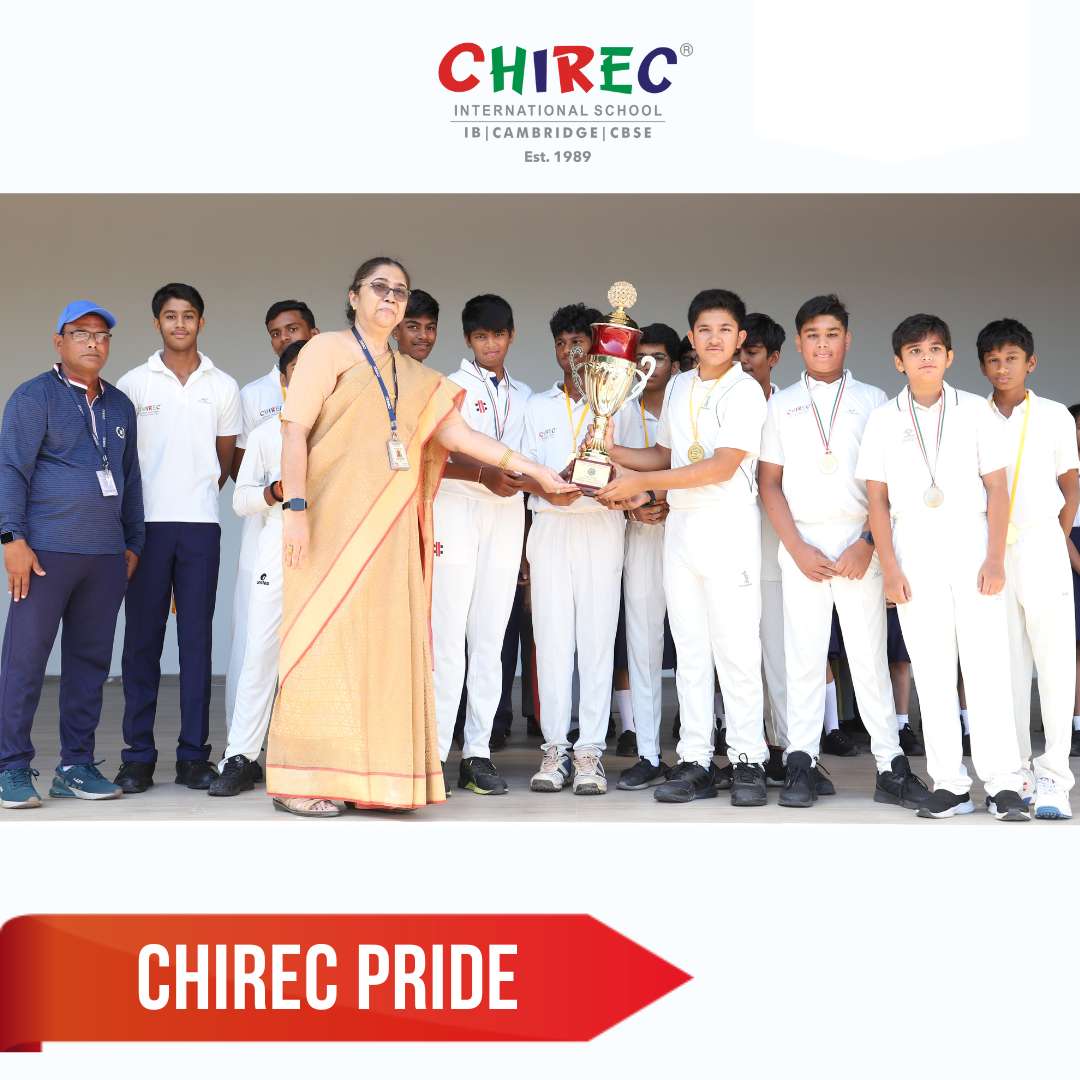 Our U-14 Cricket team clinched the prestigious Daniel's Summer Challenge Trophy 2023 held at Osmania University Grounds, defeating Mir Ali Cricket Academy by six wickets in the finals. The team won all matches of the series & culminated in a well-deserved victory.  #CHIRECPride