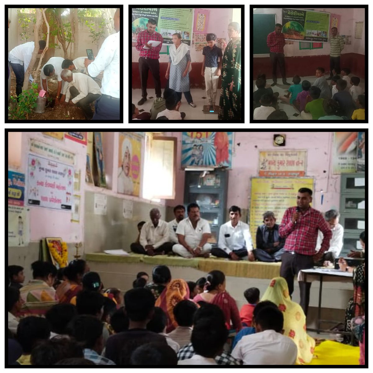 tsbcc_ranpur1's tweet photo. @DDOBOTAD @Collectorbotad @DMOBotad @cdho_botad  .:-બોટાદ
શાળા પ્રવેશોત્સવ દરમિયાન જૂન માસ 'મેલેરિયા વિરોધી માસ' ઉજવણી અંતર્ગત વાહક જન્ય રોગ અટકાયતી પગલા માટે, પાણીજન્ય રોગચાળા અંતર્ગત , પર્યાવરણ બચાવો અંતર્ગત વૃક્ષારોપણ તથા વ્યસન મુક્તિ અંગે માહિતગાર કર્યા https://t.co/3mboiWu1JJ