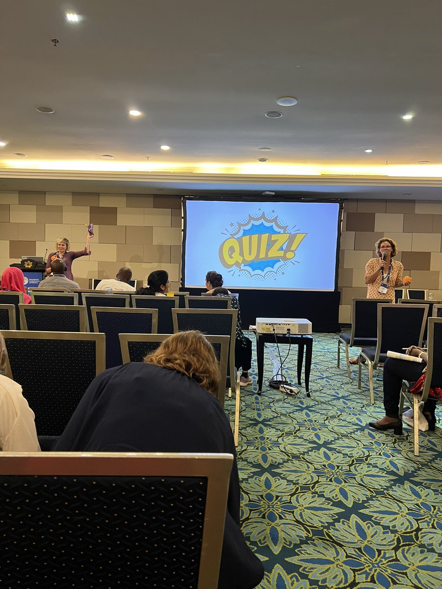 Pop quiz at the end of the last session of the day 😅 are we even educators if we’re not doing a pop quiz?! #loveit #ICM2023