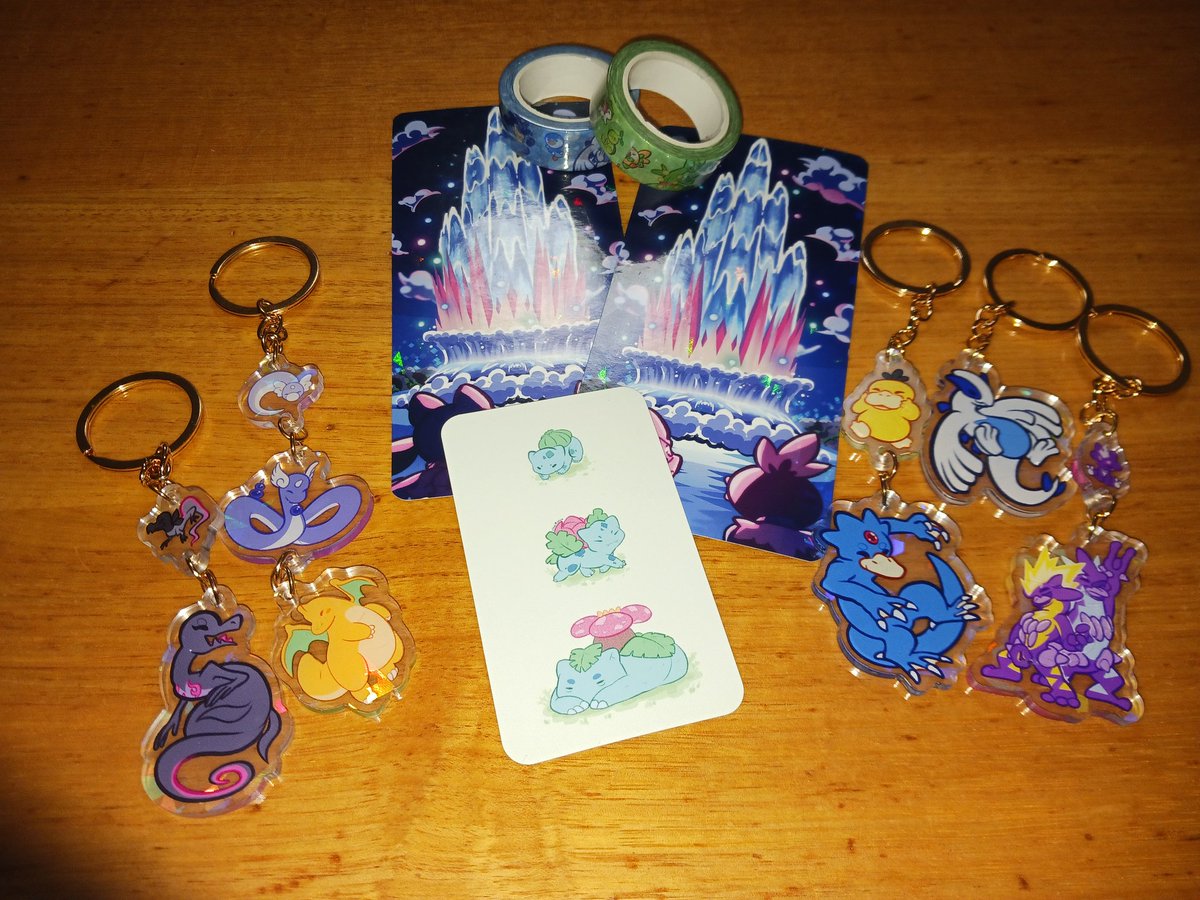 Just got these today from <a href="/chai_bean/">chai 🍉</a> 
They're so amazing and the prints are gorgeous!
(my phone camera doesn't do them justice ;w;)

Please check them out and support them! ^w^