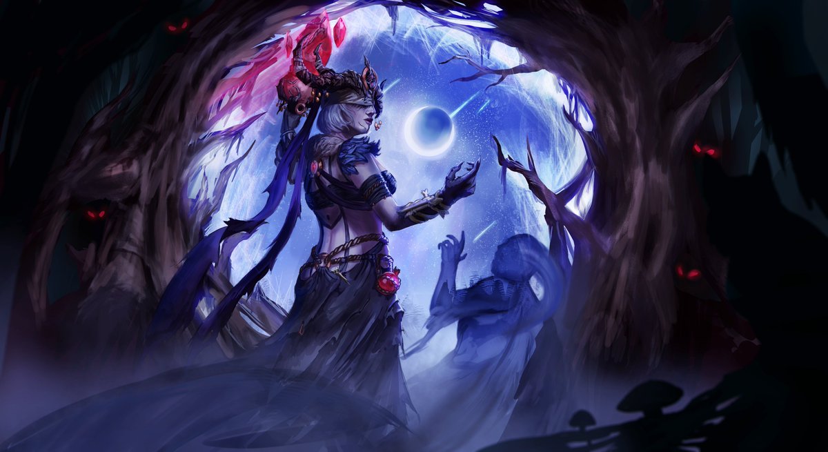 I love this skin so much, I had to try and recreate the card art for it🌘
<a href="/HiRezArtShow/">Smite Art Show 🎨</a> #smitefanart #smiteart #art #fanart