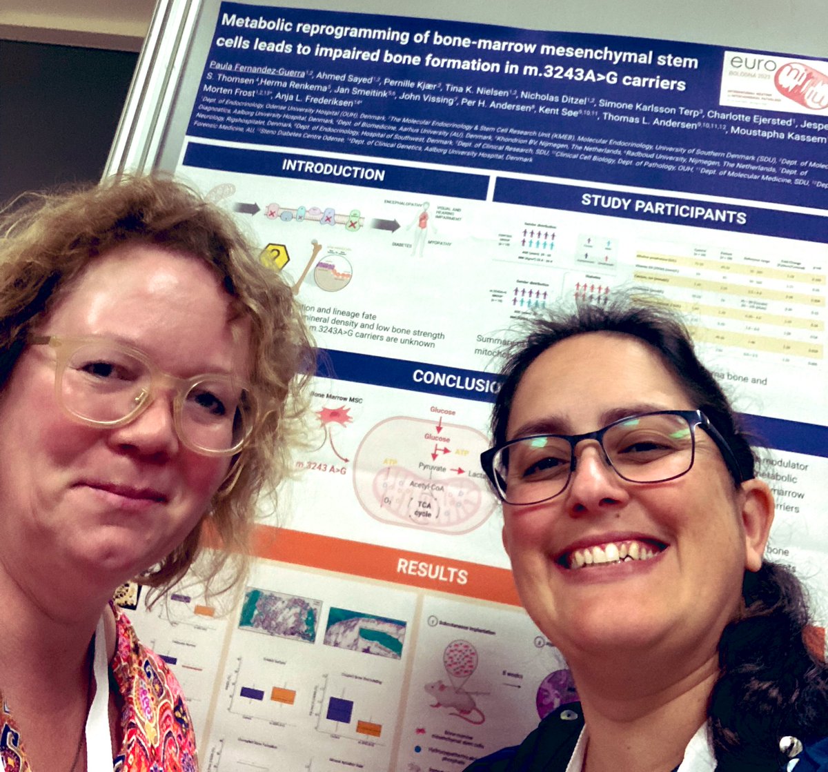 Excited to present our work on #mitochondria and #bone in patients with #mitochondrialDisease at @Euromit2023 Come at poster 38 to talk about it @AnjaLFrederik @frost_nielsen @KMEBLab @KcbLab