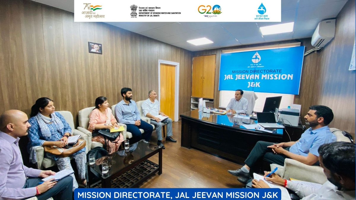 MD JJM J&amp;K interacted with the team of Piramal Foundation, State Lead Partner of J&amp;K in the WASH Sector and Thematic Lead Partner for R&amp;D and Use of Technology-discussed the roadmap for collaboration of various initiatives required to be taken up in some focus areas under JJM