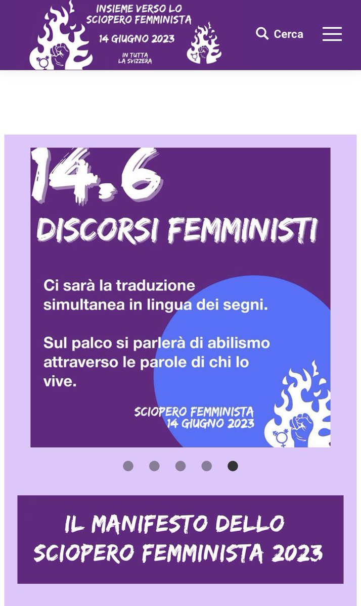 nonnamatta1's tweet image. Dai il tuo supporto. Rtw Please. 

#14GIUGNO2023💜
3.o Sciopero femminista in Svizzera.

Non solo si protesterà contro le discriminazioni femminili e le pari opportunità, ma anche per riconoscere il diritto di rappresentanza per tutti. 

#Accessibility #Equalopportunities #LIS
