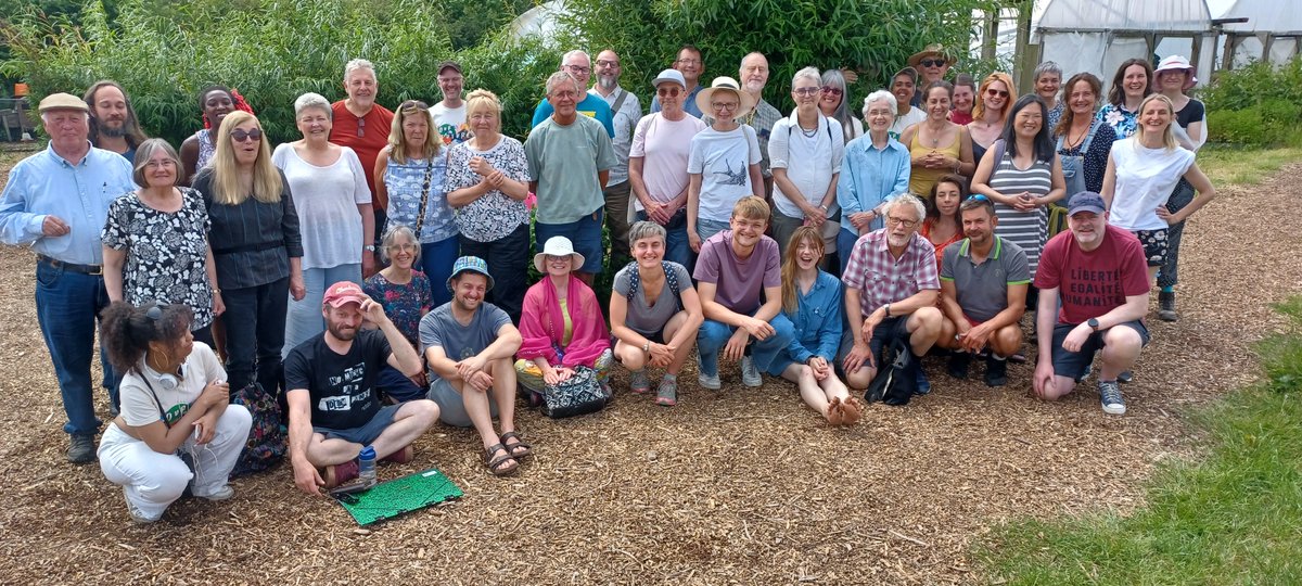TransitionTog's tweet photo. Amazing to be in person with Transition groups and folks working for grassroots change! A million thanks to @greenslatefarm for hosting, the perfect place to explore how we grow community solutions, build our networks, strengthen each other and reimagine a better future for all. https://t.co/MaLBqNa4xK
