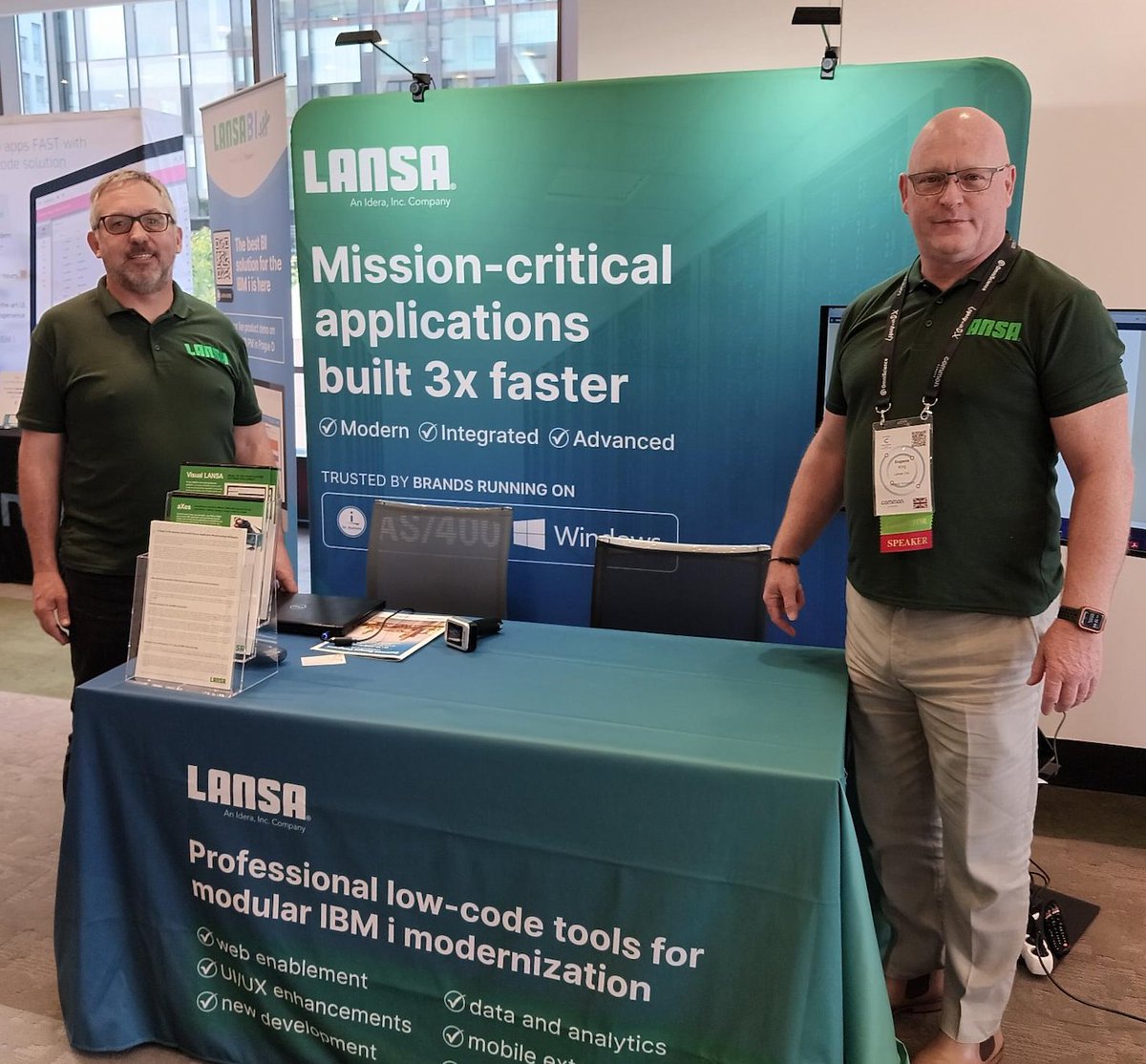 LANSA's tweet image. Are you here at CEC2023? Come, let&apos;s talk about your software needs. Our team is at table 12 ready to help you with your IBM i application modernization projects. #SoftwareModernization #BusinessIntelligence #CEC2023 #ViennaDiplomatHouse