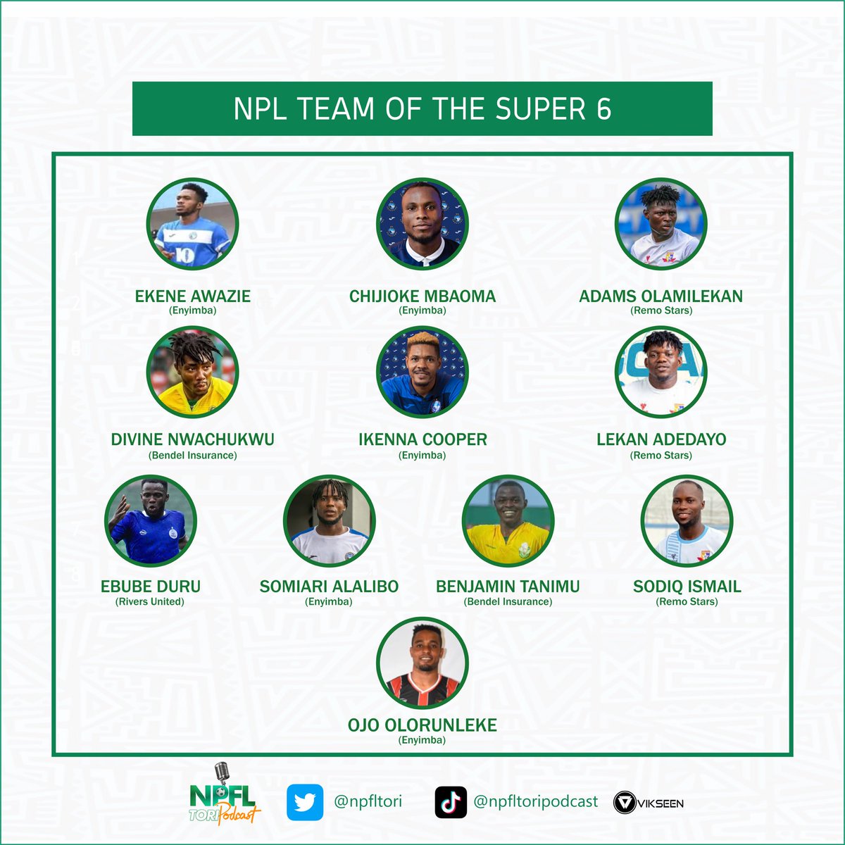 Season ended✅
Champions crowned 👑 
Continental tickets picked🪁

Here is our “Team of the regular season” and “Team of the Playoffs”

Which team do you think will grab all three points after 90 minutes?

#NPFL23ChampionshipPlayoff 
#NPFL23