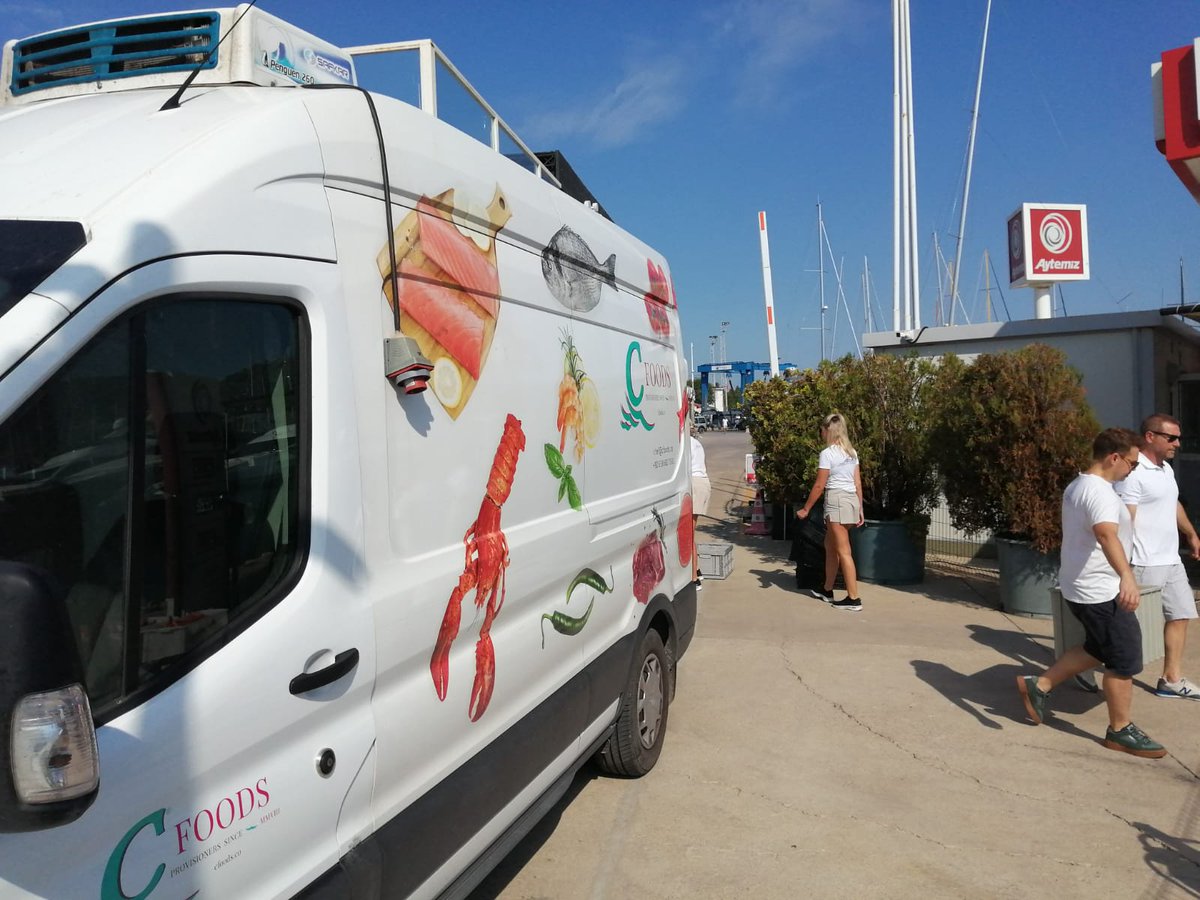 Another day, another provisioning delivery to a 125m mega yacht client! And of course a little fuel top up as they take refuge to bunker.... Contact us for all provisioning across Turkey: chef@cfoods.com 0533 682 75 02 #yachtprovisions #yachtchef #yacht #yachtlife #yachtcrew