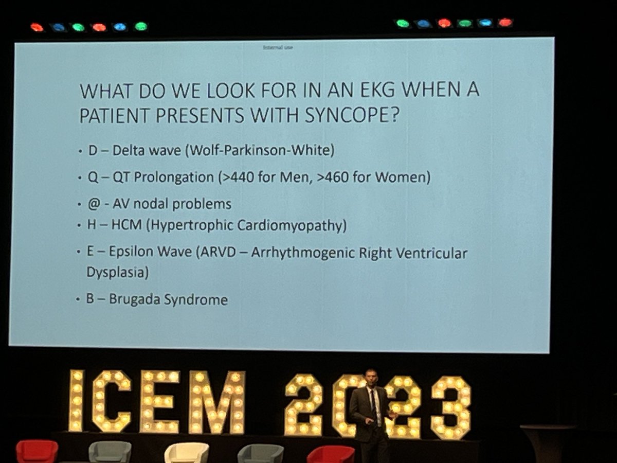 #syncope: always have an ECG done! #DQ@HEB is the new #WOBBLER ⁦<a href="/ICEM23/">Charon Linda</a>⁩
