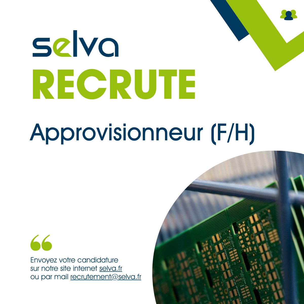 Selva_Elec's tweet image. [RECRUTEMENT] 📢

Selva est à la recherche d&apos;un approvisionneur (F/H)!
Vous maîtrisez les outils informatiques et avez des connaissances en logistique et en approvisionnement...

Ne manquez pas notre offre de recrutement 🚨

#recrutement #approvisionnement #électronique