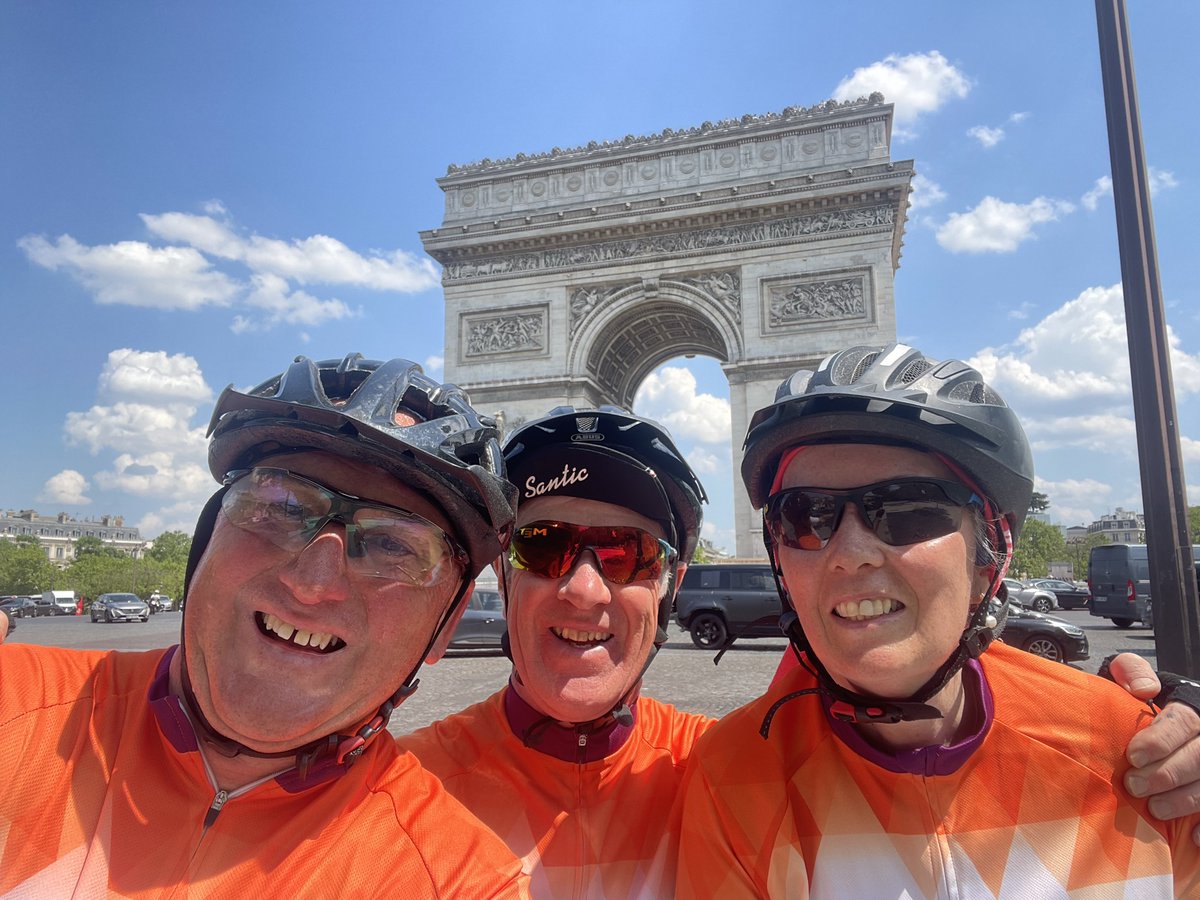 We'd like to give a big #CharityTuesday shoutout to Trevor Watson and his friends, who embarked on an epic cycle challenge from London to Paris.🚴🏾

They smashed their fundraising target - raising £2815 for us! Thank you so much 🧡👏🏾👏🏾