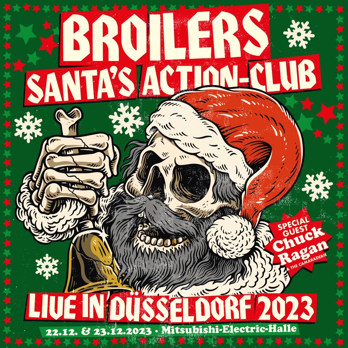 Weihnachten kommt immer so plötzlich? Pah! Nicht mit den #Broilers …  »Santa's Action-Club«: Der Vorverkauf startet am Donnerstag um 11:00 Uhr. Hardtickets » broilers.de, reguläre Tickets » eventim.de