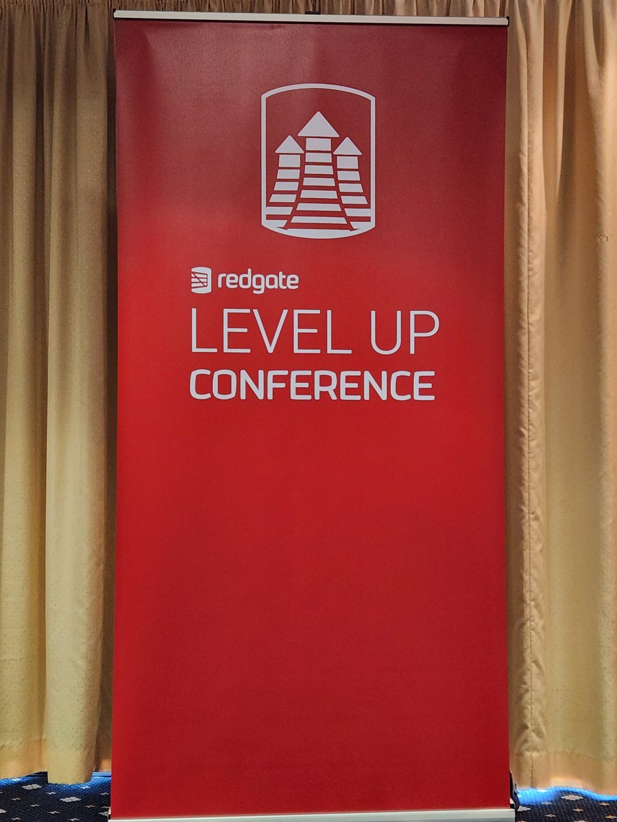 Excited for the opening at #LevelUp2023 from <a href="/redgate/">Redgate Software</a> 

Our internal conference where employees train other employees in some way. 

And one of the few events I attend where I don't have any responsibility and can just learn