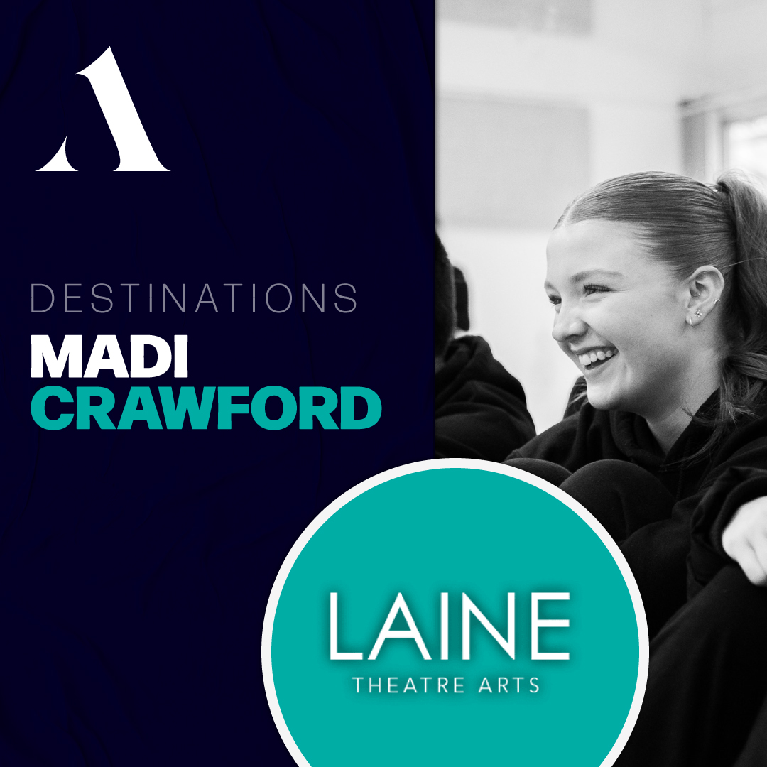 Destinations | Madi Crawford

Madi is graduating from our Musical Theatre BTEC course and is going on to study at Laine Theatre Arts on their BA (Hons) in Musical Theatre. (@lainetheatreart)