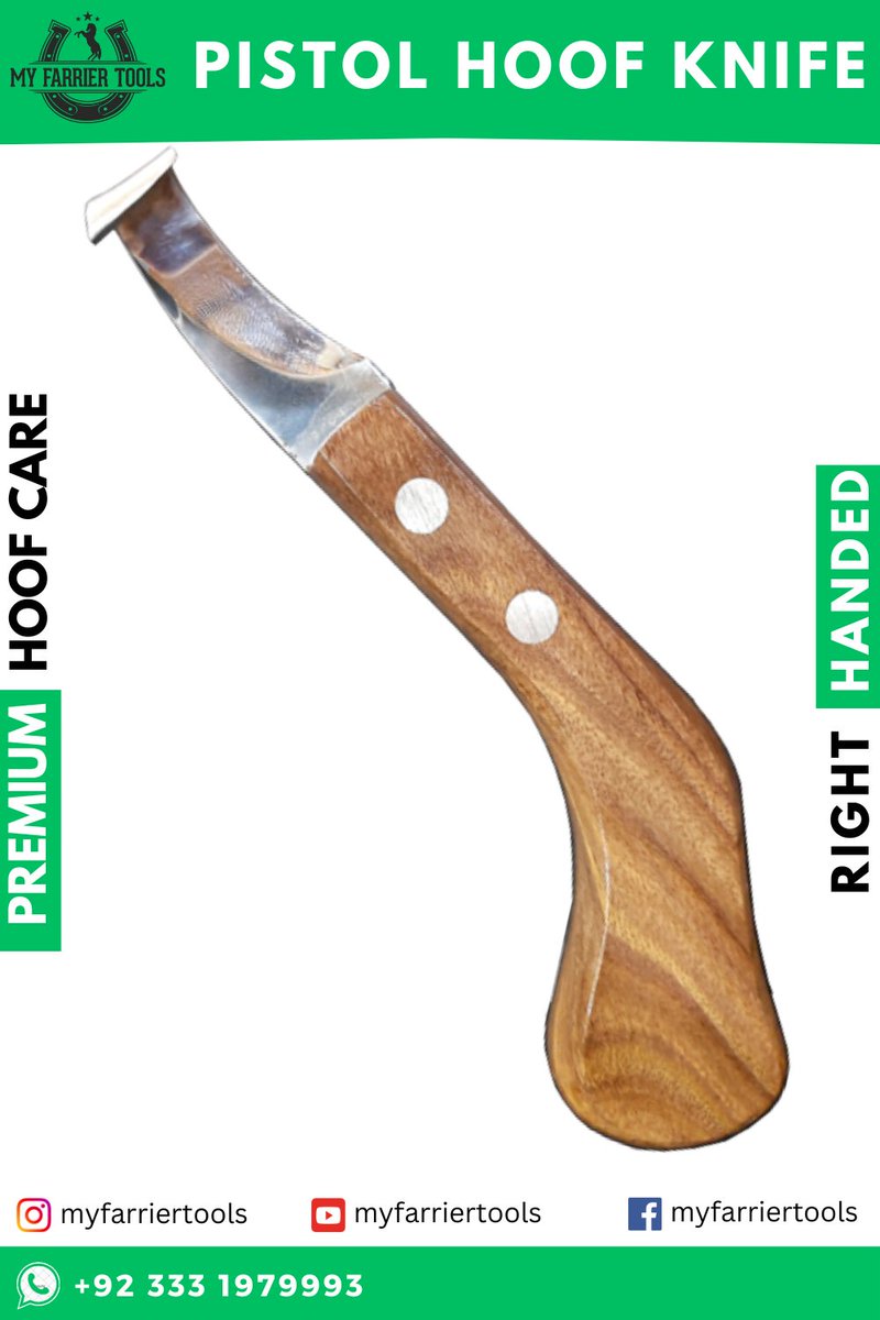myfarriertools's tweet photo. PREMIUM JAPANESE PISTOL HOOF KNIFE 🗡

Manufacturers &amp; Wholesalers of All kind of Farrier Tools 🐎
☎️ / WhatsApp: +923331979993
Customized Logo Wholesale Prices
✈️ We Ship Worldwide 🌍

#farrier #horse #lovemyjob #horses #horsesofinstagram #polo #equestrian #pony #horseriding https://t.co/UJAWcHuou4