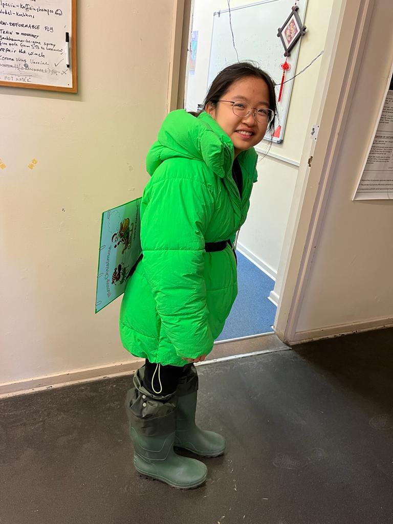 She puts the Bu in Bush Cricket it’s……<a href="/jingyibu21/">Jing Yi Bu</a>! Congratulations on passing your MPhil viva this morning! Here she is showing off her award winning Bush Cricket costume in all its glory 🦗📖