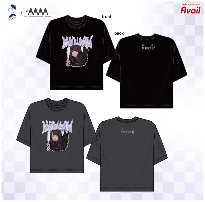 【お知らせ2】  "ご機嫌陰キャピース"Tシャツがアベイル様より6月17日(土)～より発売されます!    ※こちらは店舗販売のみでオンラインでの販売はございませんのでご注意ください。  店舗 