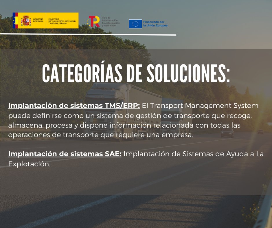consultingemc's tweet photo. Hoy traemos más información sobre el cheque moderniza. Estas son algunas de las categorías de soluciones que presentará esta ayuda para la digitalización del transporte.

#ayudas #digitalización #transporteterrestre #soluciones https://t.co/MVpji5iXCR