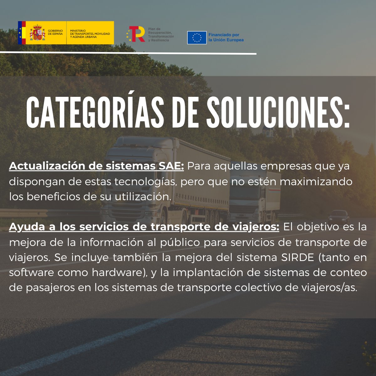 consultingemc's tweet photo. Hoy traemos más información sobre el cheque moderniza. Estas son algunas de las categorías de soluciones que presentará esta ayuda para la digitalización del transporte.

#ayudas #digitalización #transporteterrestre #soluciones https://t.co/MVpji5iXCR
