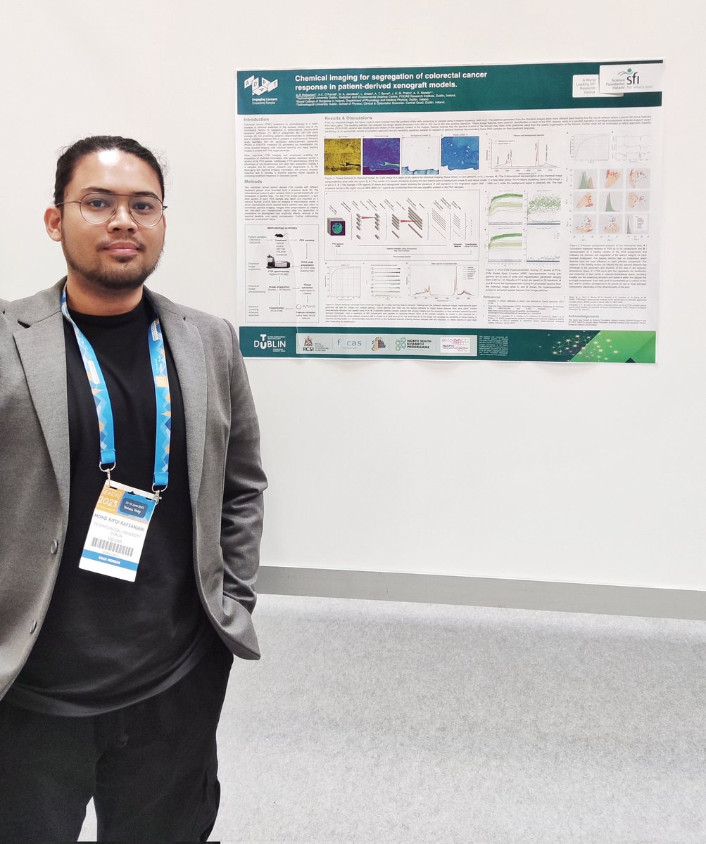 M. Rifqi Rafsanjani (@rafsanlab) on Twitter photo Presenting our work <a href="/InfinityCurv/">Dr. Aidan Meade</a> <a href="/ProfJochen/">Prof Jochen Prehn</a> on chemical imaging of #colorectalcancer response in #pdx models here at #EACR2023 Turin, Italy. Meet me at computational biology section, P-0023! <a href="/GRS_TUDublin/">TUDublinGraduateResearch</a> <a href="/RESC_TU_Dublin/">RESC_TUDublin</a> <a href="/AlCRIproject/">All-Island Cancer Research Institute (AICRI)</a> <a href="/AdaptCentre/">The ADAPT Centre</a> Presenting our work <a href="/InfinityCurv/">Dr. Aidan Meade</a> <a href="/ProfJochen/">Prof Jochen Prehn</a> on chemical imaging of #colorectalcancer response in #pdx models here at #EACR2023 Turin, Italy. Meet me at computational biology section, P-0023! <a href="/GRS_TUDublin/">TUDublinGraduateResearch</a> <a href="/RESC_TU_Dublin/">RESC_TUDublin</a> <a href="/AlCRIproject/">All-Island Cancer Research Institute (AICRI)</a> <a href="/AdaptCentre/">The ADAPT Centre</a>