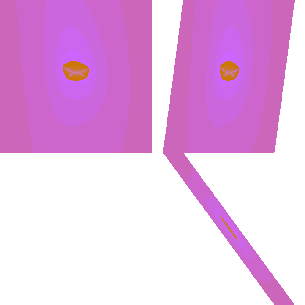 dieg0x17's tweet image. #CannandelbrotSet, My = 0.955 cut: -0.587 X1 + 0.802 X2 + 0.107 X3 = 0.000 #dailyfractals