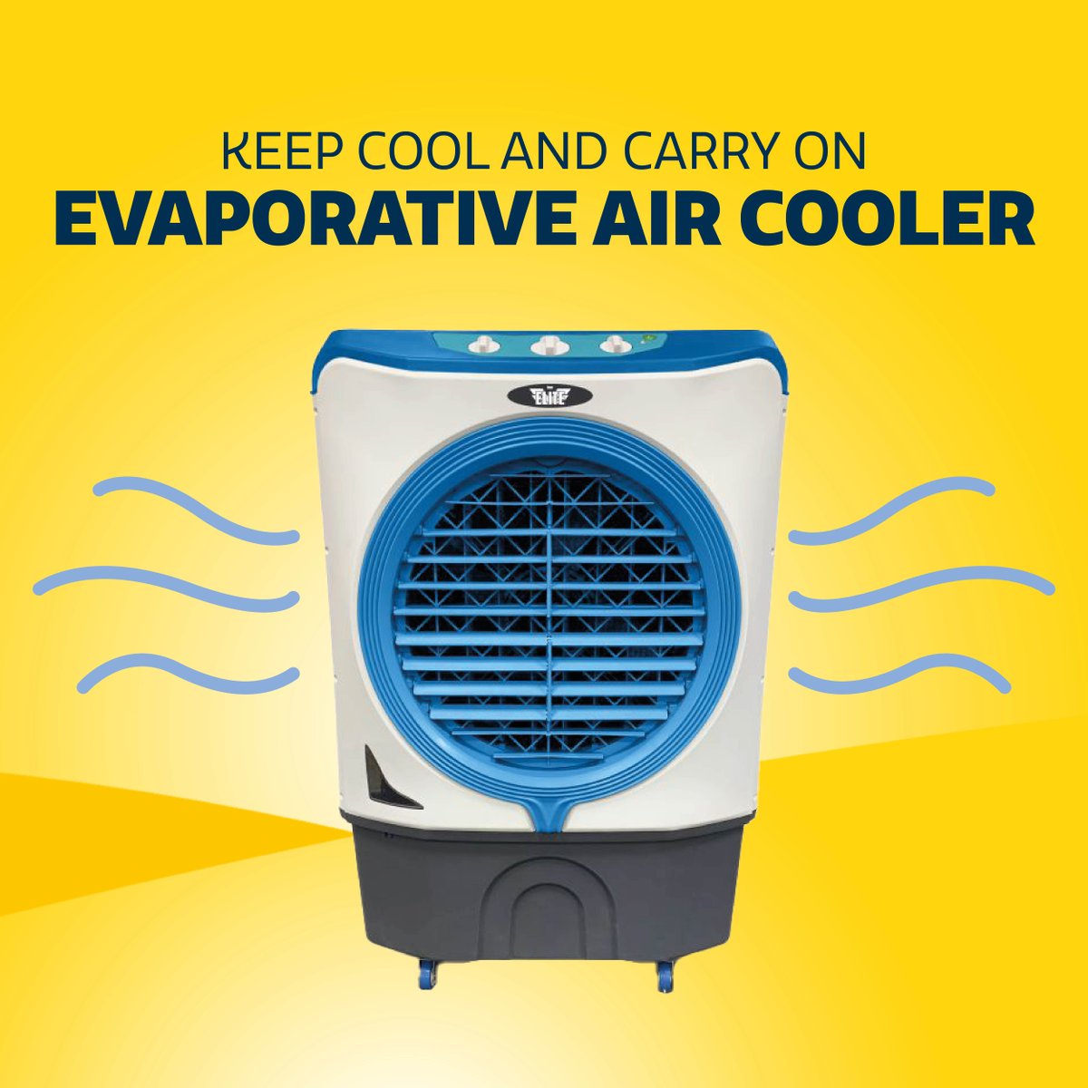 Stay cool with The Elite Evaporative Air Coolers! 🧊 Designed to be environmentally friendly, these coolers create fresh and clean air flow, ideal for the office and home. Beat the heat today: ow.ly/ZvKx50OMFpe #BeatTheHeat #StayCool #EvaporativeCooling #TheHireman