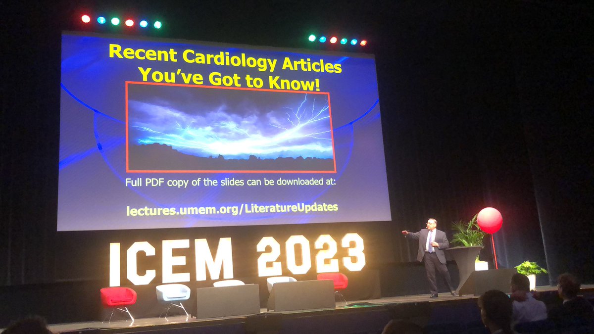 Aha. The whole session was named based on the talk of Amal Mattu. #icem2023