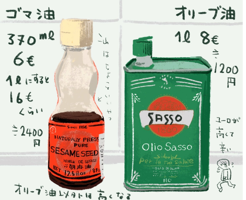 ユーロがあれなので、日本円にすると何でもすごく高く見えるな

オリーブ油好きすぎについて書きました
登録で読めるので是非！
https://t.co/LrTDX6Kcxo https://t.co/3Nf1oMhkdO