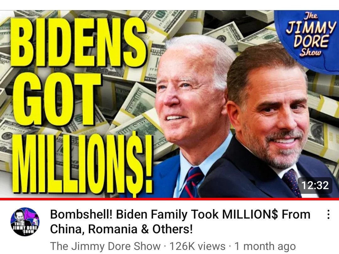 @BubblesToBurst The Biden Crime Family is every bit as corrupt as the Trump Family! Where is the justice? youtu.be/ghtA6B_zRRs