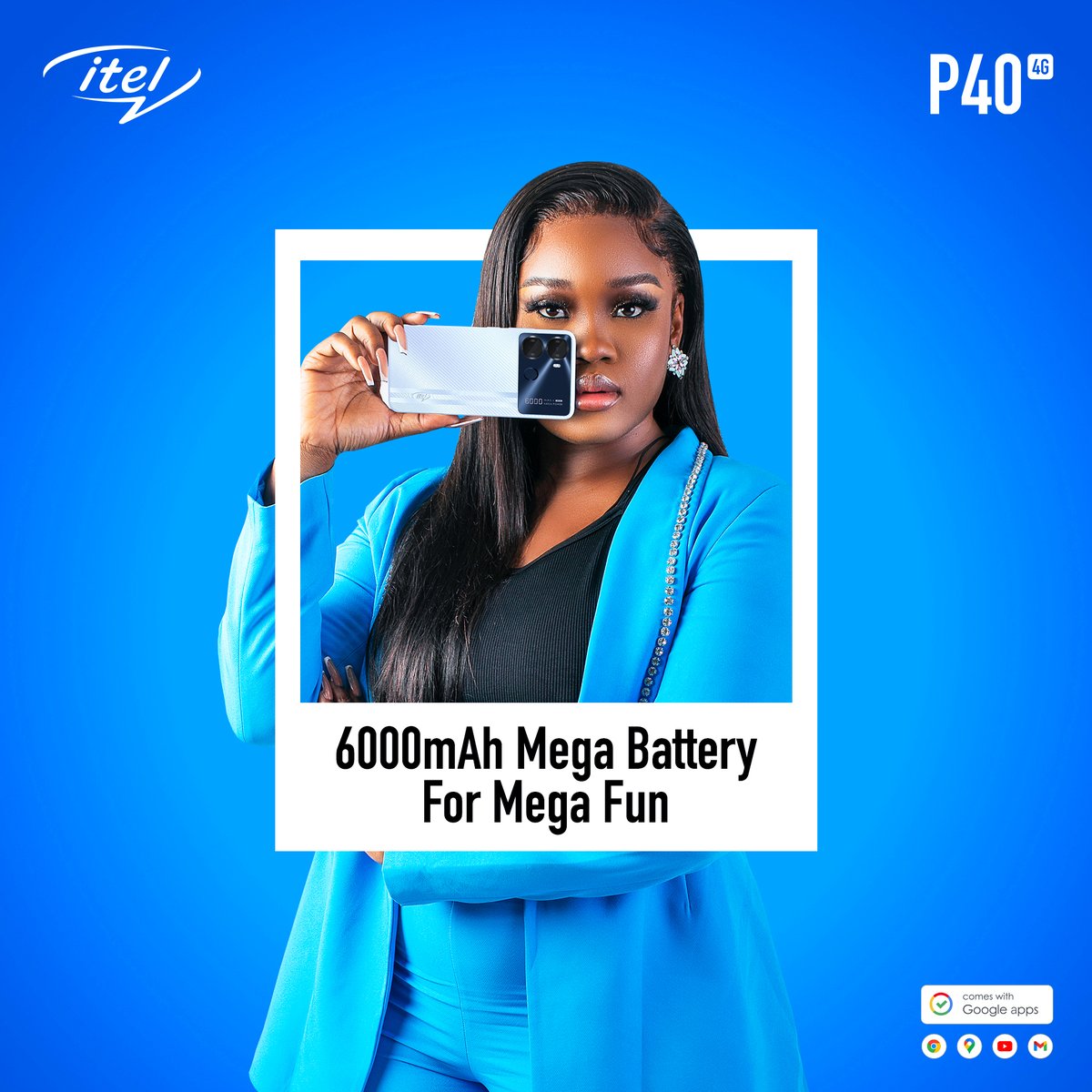 Get your hands on the incredible itel P40 now like @Official_CeeC! Purchase your very own 6000mAh mega battery smartphone for just 59,900 in itel authorized stores near you or on Jumia today! 

#itelP40
#1ChargeFor3Days