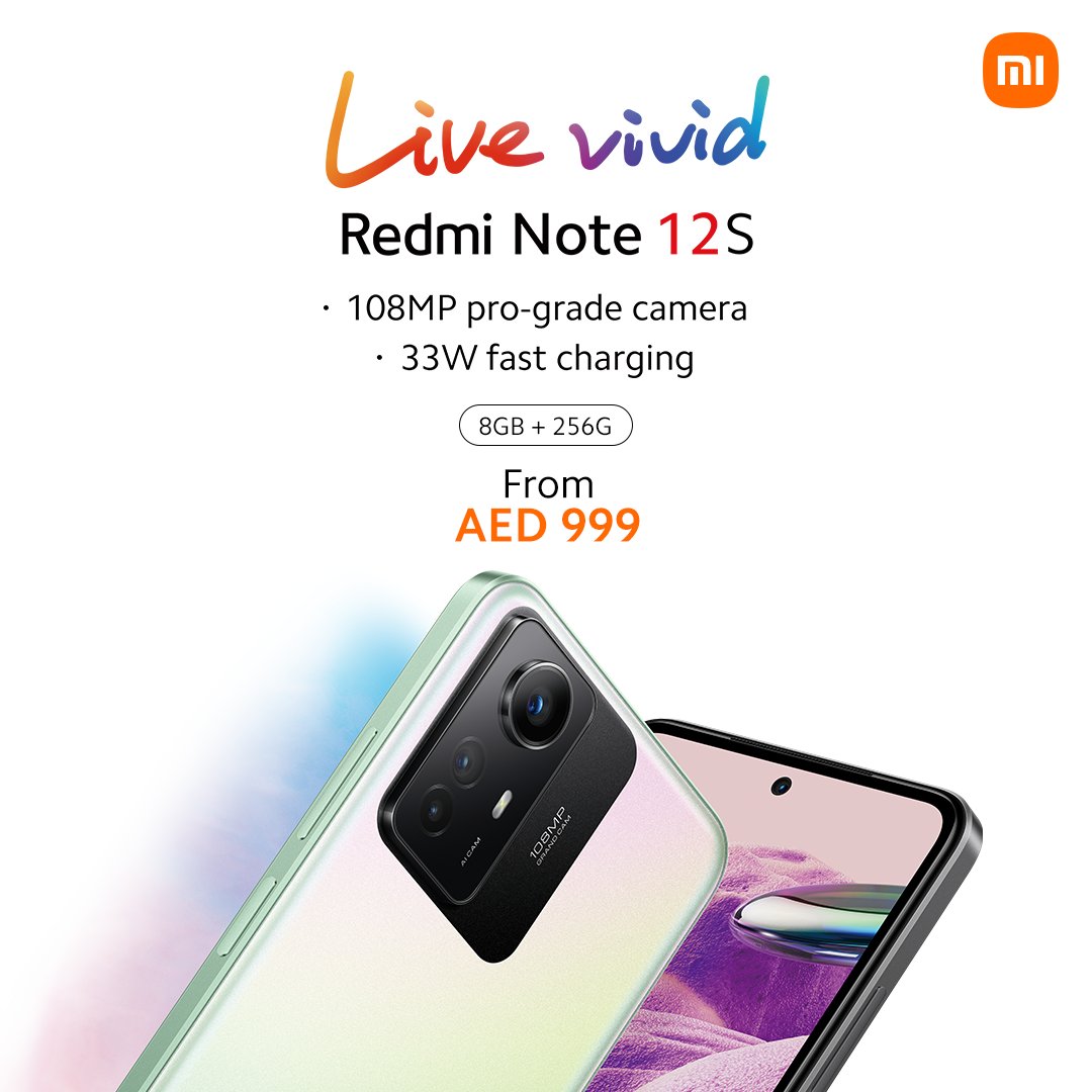 xiaomiUAE's tweet image. The #RedmiNote12S coming your way! SHOP NOW!
🔸 amzn.to/42etiy2