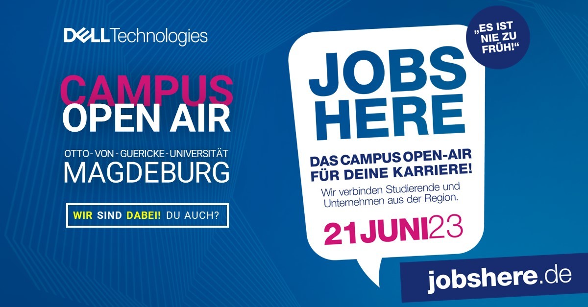 WIR SIND DABEI! DU AUCH?

Komm am 21. Juni 2023 zum Campus Open Air an die Otto-von-Guericke-Universität Magdeburg und erfahre alles rund um die Einstiegsmöglichkeiten bei Dell Technologies.

jobshere.de
#iwork4dell #hierbleiben #graduates #campus #sales #karriere