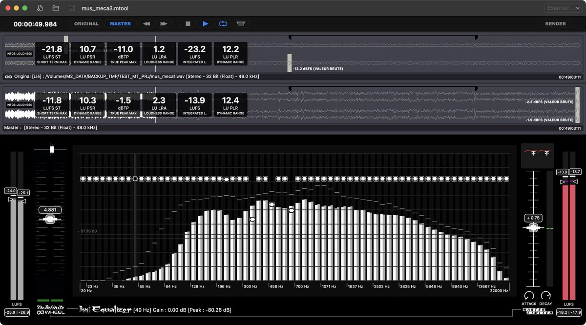 [new release] Mastering Tool V1.6 for macOS® : This new version includes the Loudness EBU R128 values ! Available on the Mac App Store #masteringTool #newuiLab #mastering #lufs #loudness apps.apple.com/app/apple-stor…