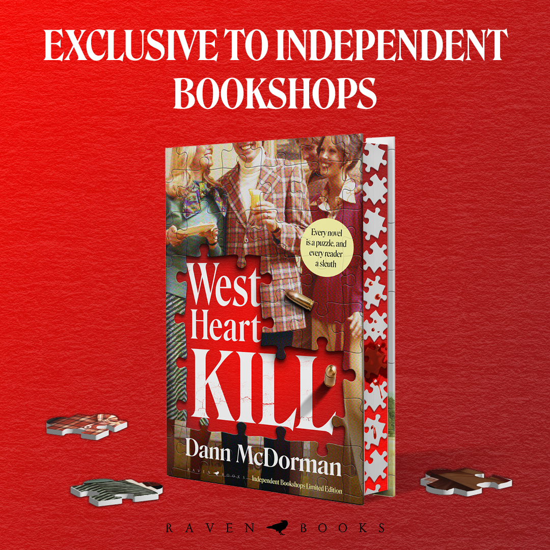 Coming soon exclusively to independent bookshops, this fabulous jigsaw-themed edition of @dannmcd's #WestHeartKill 🔪 

Just LOOK at those spredges! 🧩🧩🧩