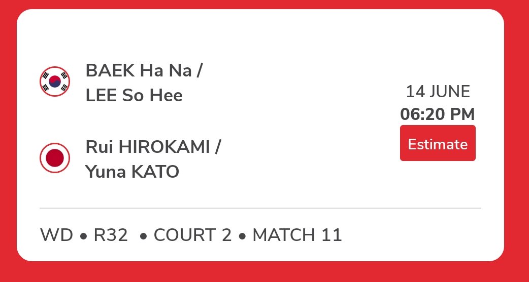 BadmintonLover0's tweet photo. Indonesia Open 2023 R32
Goodluck to your tomorrow match🍀🍀
#KimJeong
#SeoChae
#HiroKato
#FukuHiro https://t.co/9PAEFwSQFu
