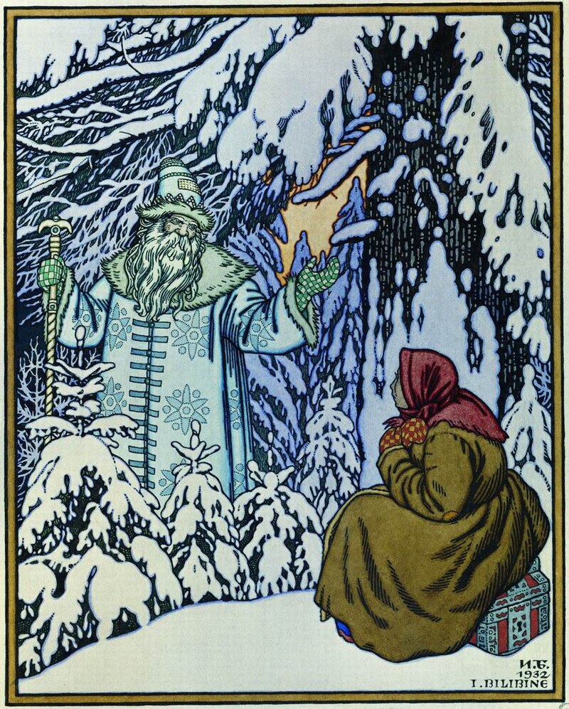 1. King Frost : Once upon a time, there was a peasant who had a daughter and a stepdaughter. The daughter was favored by her mother, while the stepdaughter was constantly blamed and mistreated.  #FairyTaleFlash  #FairyTaleTuesday