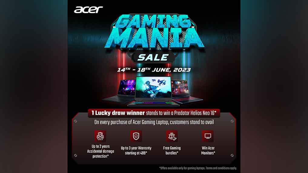 Acer Launches Gaming Mania Sale with Big Discounts

The event includes walk-in giveaways where lucky visitors can win a fantastic bundle of a mouse, headset, and stylish #gamingbag. With ten..

Read Know👉gamerzterminal.com/trending/acer-…

#AcerIndia #AcerSale #AcerExclusiveStore