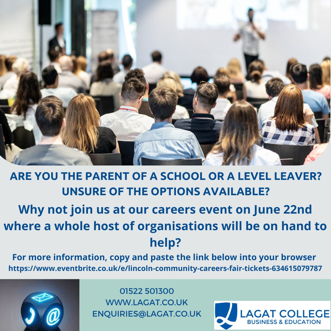 Calling all #parents of #schoolleavers or anyone looking for #careers or #training support
Join us and a whole host of partners on the 22nd June