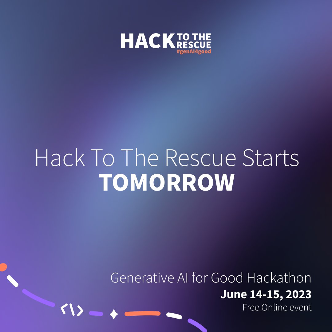 ⏰ The official countdown is on!

The Hack to the Rescue is less than 24 hours away. Set your alarms for 9:30AM CEST (on June 14th), and see you at the event! 🚀

Check out our full agenda at: hacktotherescue.org/agenda