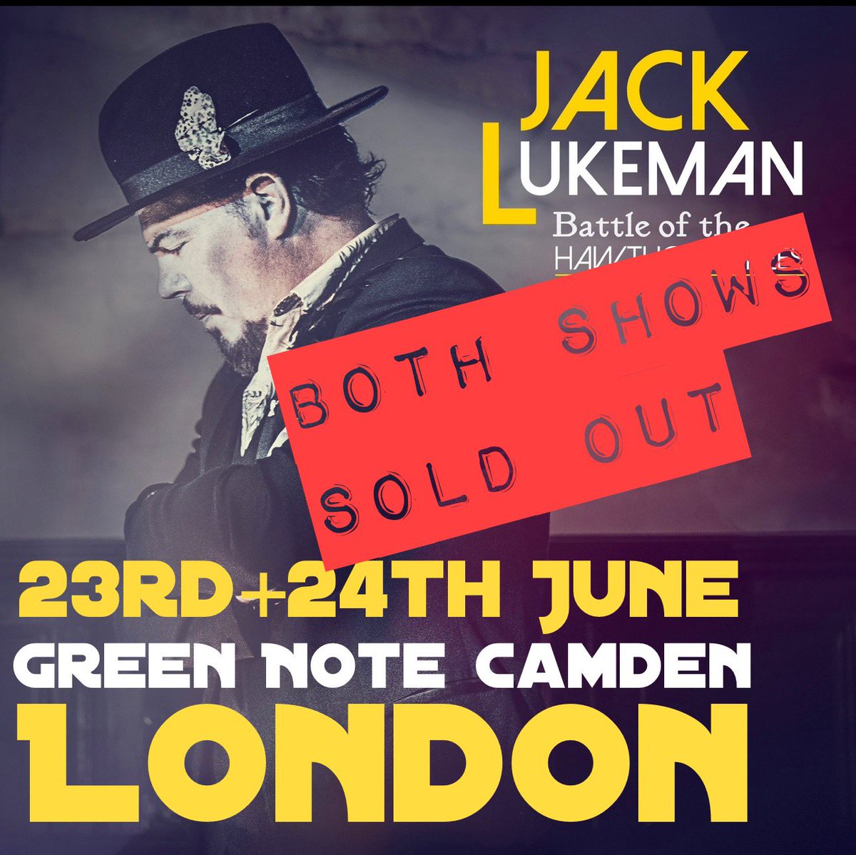 jackllukeman's tweet photo. Both London Shows 23rd+24th(Matinee) are Sold Out @GreenNote .Thank you one and all ๐๐๐
@jackllukeman live in #London
#camden #echoon #Uk Tour
Special @rebeccamcred https://t.co/mb2k9Fovm7