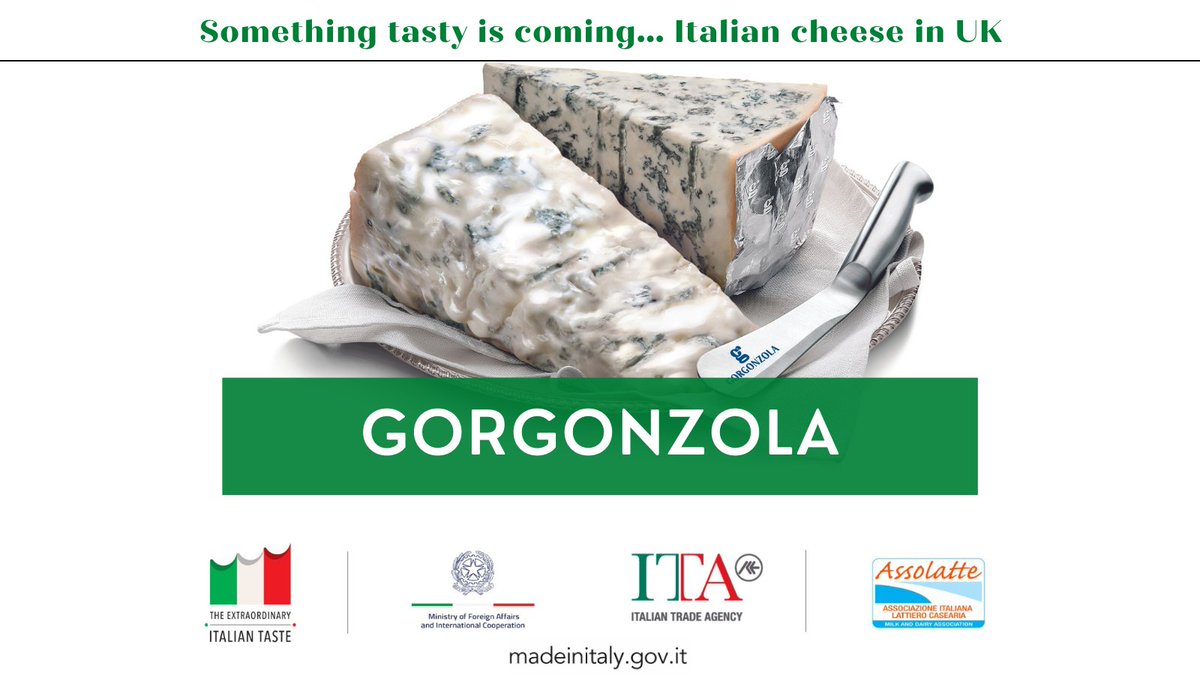 👩‍🍳🍲 😋
Legend has it that Gorgonzola PDO was made in the village of Gorgonzola on the outskirt of Milan for first time in 879 A.D.!! 📆 Join us for FREE MASTERCLASSES at Stafford 30 June-1 July 
#ITA #extraordinaryitaliantaste #Stafford #lovecheeselive #italiancheese #madeintaly