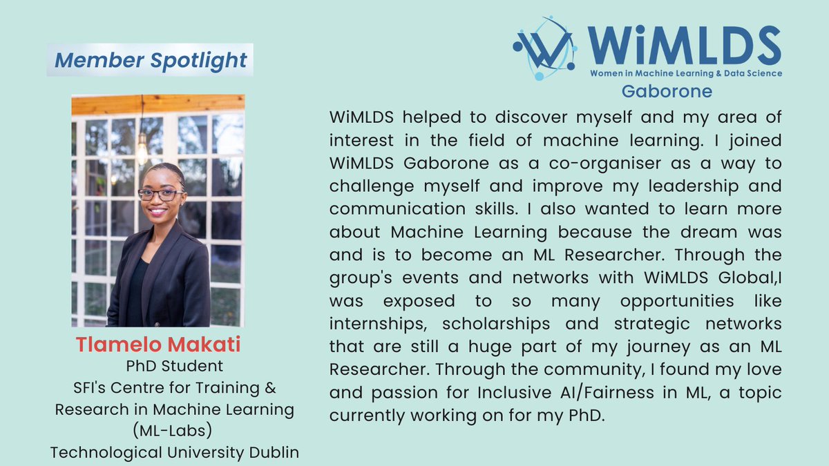 WiMLDS Gaborone tweet media