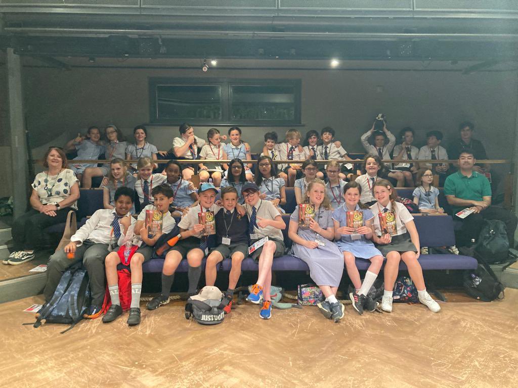 Y6 waiting for As You Like It to start - we are very excited! Thank you <a href="/OrangeTreeThtr/">Orange Tree Theatre</a>