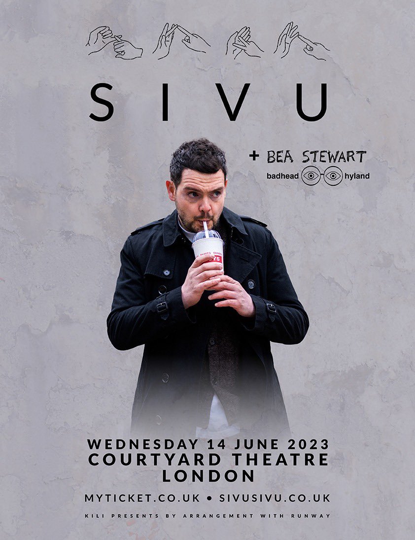 Surprise! Catch Bea Stewart supporting <a href="/SiVUsignals/">Sivu</a> at his headline show tomorrow night at the Courtyard Theatre - going to be a special night, grab your tickets now!

myticket.co.uk/artists/sivu