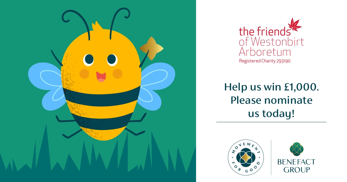 🚨 Help us win £1,000! 💰
We need your help! Please nominate us for the Movement for Good Awards and give us a chance to win £1000. Visit movementforgood.com/#nominateAChar… and nominate ‘Friends of Westonbirt Arboretum’ today. Thank you. 🤗
#NominateUs #MovementForGood #CharityTuesday
