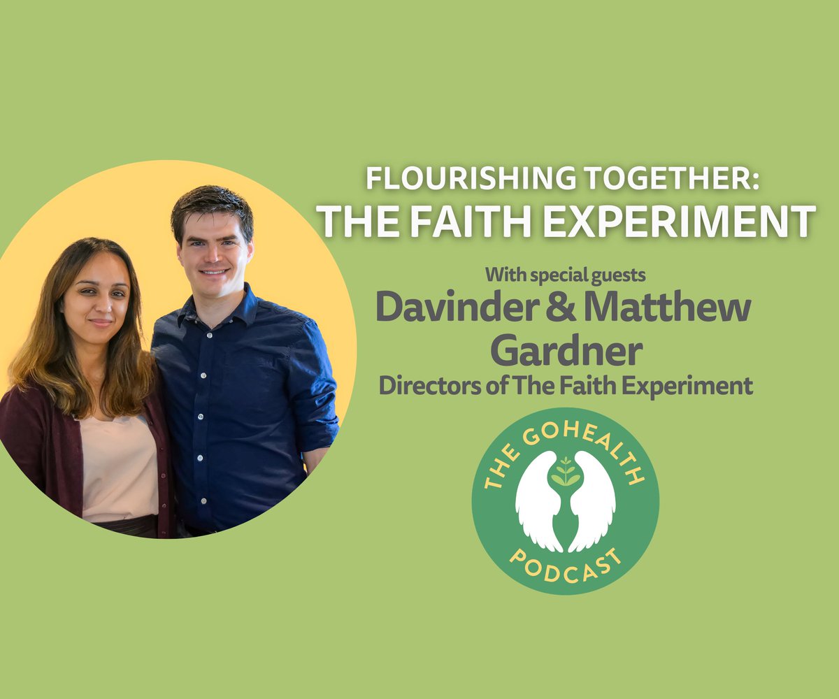 **New episode of The GoHealth Podcast**

Flourishing Together - The Faith Experiment explores how faith and science can have a healed relationship. <a href="/GillianStraine/">Gillian Straine</a> chats with the folks <a href="/FaithExperiment/">The Faith Experiment</a> 

gohealth.org.uk/podcasts/flour… 

#TogetherWeFlourish #RootedInFaithandScience